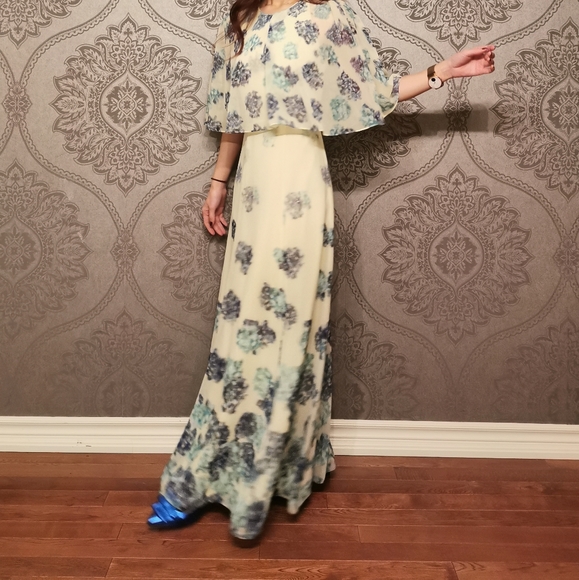 BCBG MaxAzria maxi floral print dress - Picture 3 of 8
